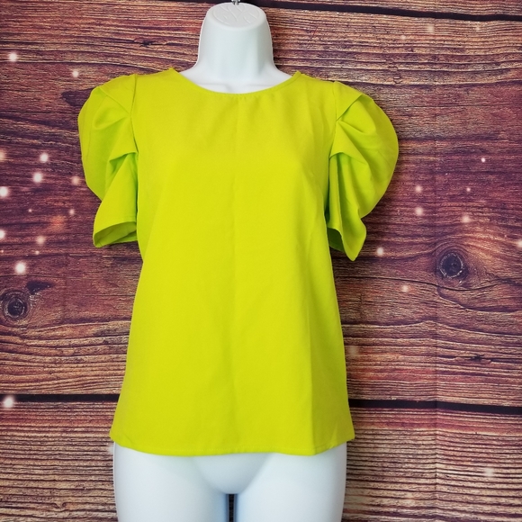Shein,  green women blouse,  size XS. - Picture 2 of 8